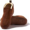 imageDearfoams Mens Spencer Microsuede IndoorOutdoor Comfort Boot with Fleece Lining AnkleChestnut