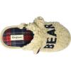 imageDearfoams Womens Buffalo Check Lil Bear Scuff SlipperCream