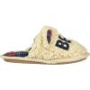 imageDearfoams Womens Buffalo Check Lil Bear Scuff SlipperCream