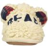 imageDearfoams Womens Buffalo Check Lil Bear Scuff SlipperCream