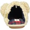imageDearfoams Womens Buffalo Check Lil Bear Scuff SlipperCream