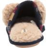 imageDearfoams Womens Buffalo Check Lil Bear Scuff SlipperNavy Blazer