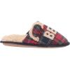 imageDearfoams Womens Buffalo Check Lil Bear Scuff SlipperNavy Blazer