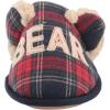 imageDearfoams Womens Buffalo Check Lil Bear Scuff SlipperNavy Blazer