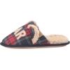 imageDearfoams Womens Buffalo Check Lil Bear Scuff SlipperNavy Blazer