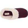 imageDearfoams Womens Dani Textured Knit Clog SlipperAubergine