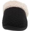 imageDearfoams Womens Dani Textured Knit Clog SlipperBlack