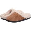 imageDearfoams Womens Dani Textured Knit Clog SlipperWhiskey