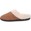 imageDearfoams Womens Dani Textured Knit Clog SlipperWhiskey