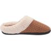 imageDearfoams Womens Dani Textured Knit Clog SlipperWhiskey