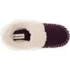 imageDearfoams Womens Elaine Blanket Plaid Moc Toe Clog SlipperAubergine