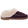 imageDearfoams Womens Elaine Blanket Plaid Moc Toe Clog SlipperAubergine