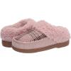 imageDearfoams Womens Elaine Blanket Plaid Moc Toe Clog SlipperPale Mauve
