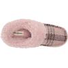 imageDearfoams Womens Elaine Blanket Plaid Moc Toe Clog SlipperPale Mauve