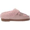 imageDearfoams Womens Elaine Blanket Plaid Moc Toe Clog SlipperPale Mauve