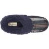 imageDearfoams Womens Elaine Blanket Plaid Moc Toe Clog SlipperPeacoat