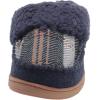 imageDearfoams Womens Elaine Blanket Plaid Moc Toe Clog SlipperPeacoat