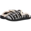 imageDearfoams Womens Erin Fairisle Extended Tab Scuff SlipperBlack