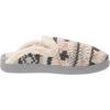 imageDearfoams Womens Erin Fairisle Extended Tab Scuff SlipperSleet