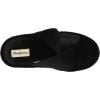 imageDearfoams Womens Jules Shiny Velour Twist Vamp Slide SlipperBlack