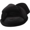 imageDearfoams Womens Jules Shiny Velour Twist Vamp Slide SlipperBlack