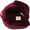 imageDearfoams Womens Jules Shiny Velour Twist Vamp Slide SlipperBurgundy