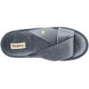 imageDearfoams Womens Jules Shiny Velour Twist Vamp Slide SlipperFlintstone