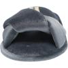 imageDearfoams Womens Jules Shiny Velour Twist Vamp Slide SlipperFlintstone