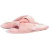 imageDearfoams Womens Jules Shiny Velour Twist Vamp Slide SlipperPale Mauve
