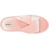 imageDearfoams Womens Jules Shiny Velour Twist Vamp Slide SlipperPale Mauve