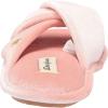 imageDearfoams Womens Jules Shiny Velour Twist Vamp Slide SlipperPale Mauve