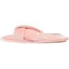 imageDearfoams Womens Jules Shiny Velour Twist Vamp Slide SlipperPale Mauve