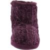imageDearfoams Womens Leah Marled Chenille Knit Bootie SlipperAubergine