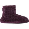 imageDearfoams Womens Leah Marled Chenille Knit Bootie SlipperAubergine