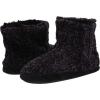 imageDearfoams Womens Leah Marled Chenille Knit Bootie SlipperBlack