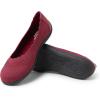 imageDearfoams Womens Lightweight Washable Comfort Misty Ballet FlatsVenetian Red
