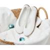 imageDearfoams Womens Lightweight Washable Comfort Misty Ballet FlatsWhite