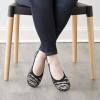 imageDearfoams Womens Lightweight Washable Comfort Misty Ballet FlatsZebra