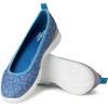 imageDearfoams Womens Original Comfort Lightweight Slipon Mia Ballet FlatBlue Leopard