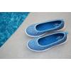 imageDearfoams Womens Original Comfort Lightweight Slipon Mia Ballet FlatBlue Leopard