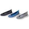 imageDearfoams Womens Original Comfort Lightweight Slipon Mia Ballet FlatGrey Heather