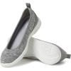 imageDearfoams Womens Original Comfort Lightweight Slipon Mia Ballet FlatGrey Heather