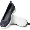 imageDearfoams Womens Original Comfort Lightweight Slipon Mia Ballet FlatGrey Leopard
