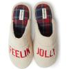 imageDearfoams Mens Funny Ugly Christmas Sweater Holiday Scuff SlipperFeelin Jolly