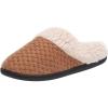 imageDearfoams Womens Dani Textured Knit Clog SlipperWhiskey