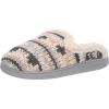imageDearfoams Womens Erin Fairisle Extended Tab Scuff SlipperSleet