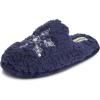 imageDearfoams Womens Shay Giftable Holiday Themed Novelty Scuff SlipperSnowflake