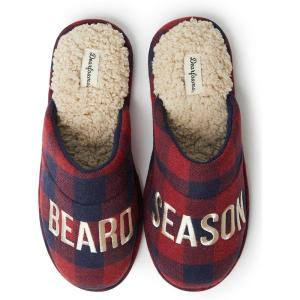 imageDearfoams Mens Funny Ugly Christmas Sweater Holiday Scuff SlipperBeard Season