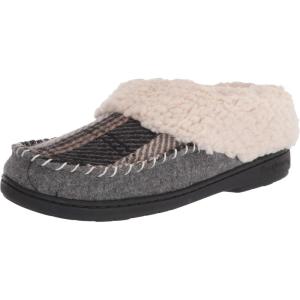 imageDearfoams Womens Elaine Blanket Plaid Moc Toe Clog SlipperExcalibur