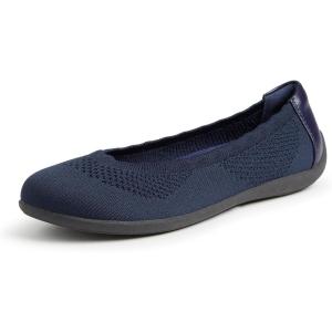 imageDearfoams Womens Lightweight Washable Comfort Misty Ballet FlatsPeacoat